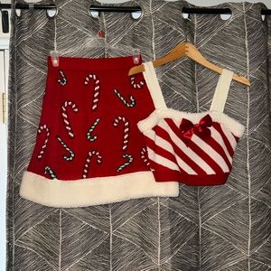 NWOT Mrs. Claus 2piece set